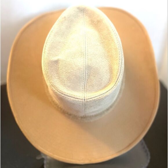 Vintage Resistol Hat Self-Conforming Ranchman Western Hat Tan Men’s Size 7 1/2” - Picture 8 of 8